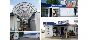 Komplekstorgovykhpavilonov300m2RynokVulkaZakazchikUPPrigranichnyyservis